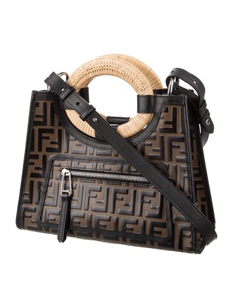 fendi small zucca shopping tote|farfetch zucca tote bag.